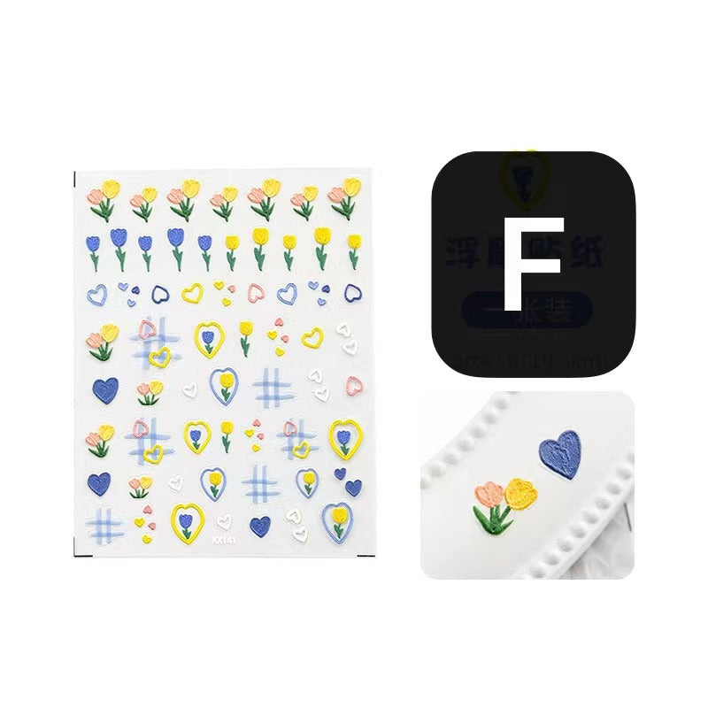 8x10cm Embossed ticker