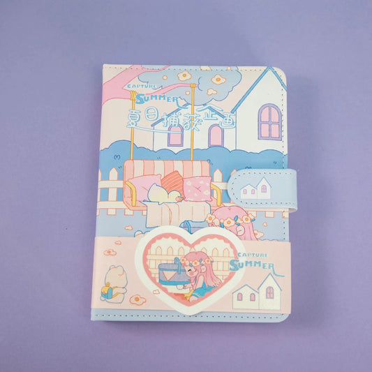 Vitality Capture - 36K Magnetic Buckle Notebook - Cute Student Notebook