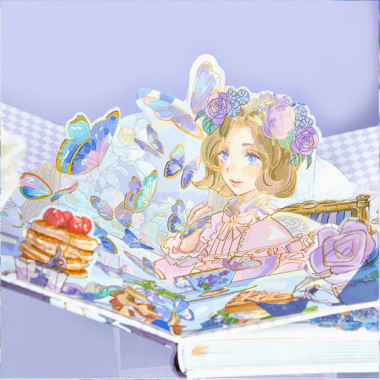 Flowers And Butterflies - 32K Magnetic Buckle Book