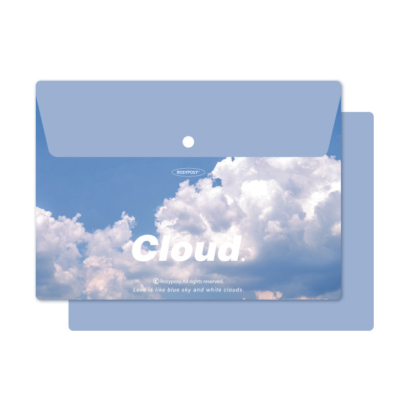 Rosyposy Cloud A4 Snap File Bag