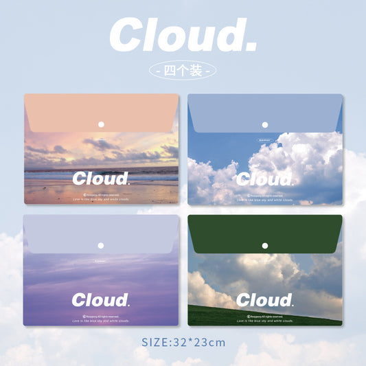Rosyposy Cloud A4 Snap File Bag