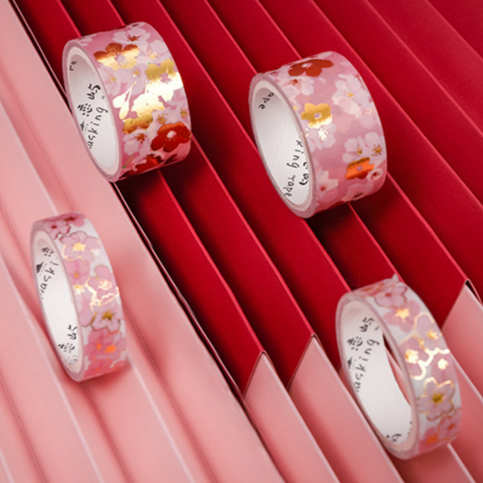 PINK FLOWER WASHI TAPE