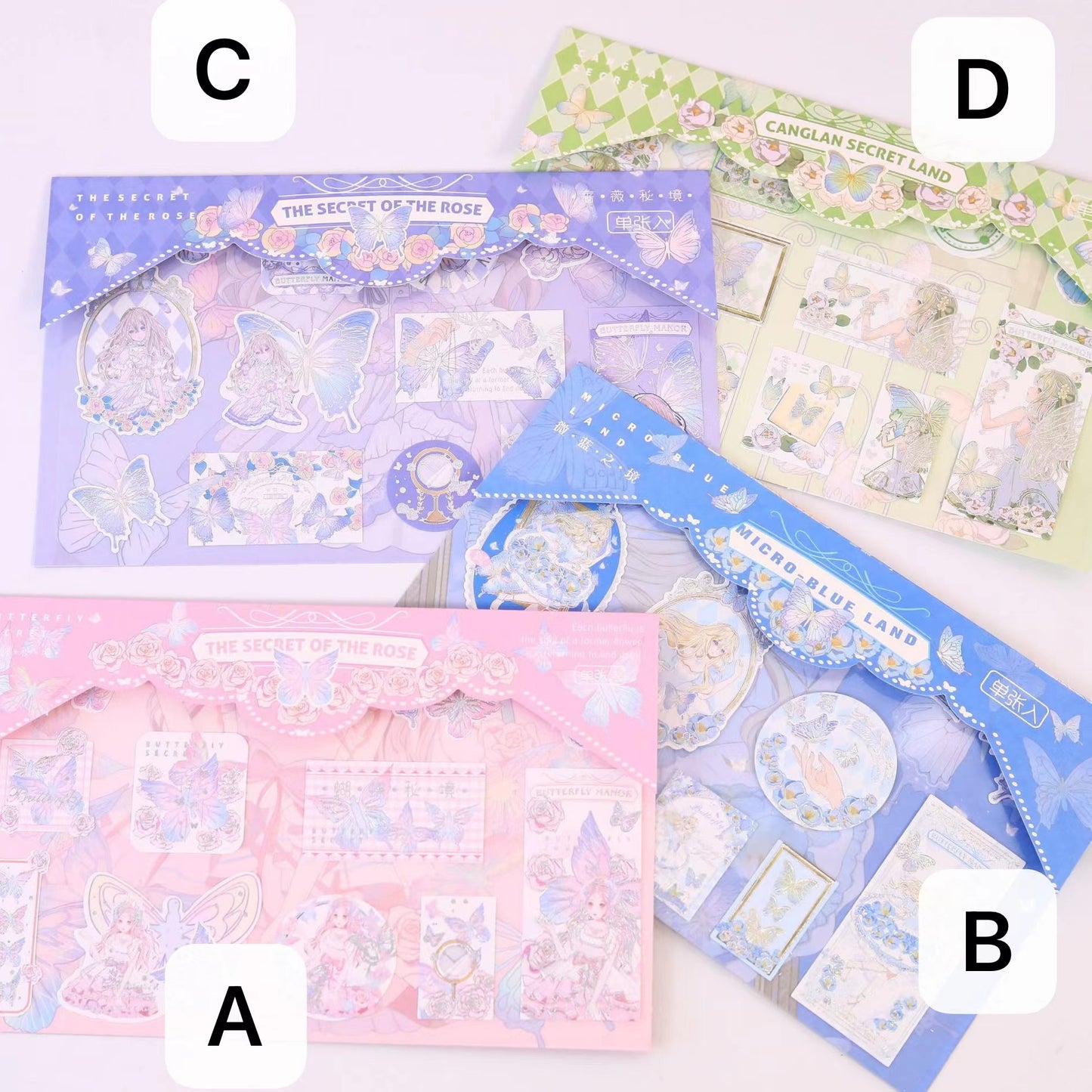 Blue Land - Bronzing Sticker Bag