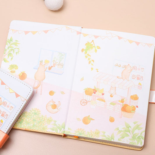 Orange Farm and The Cat Journal With Bookmark