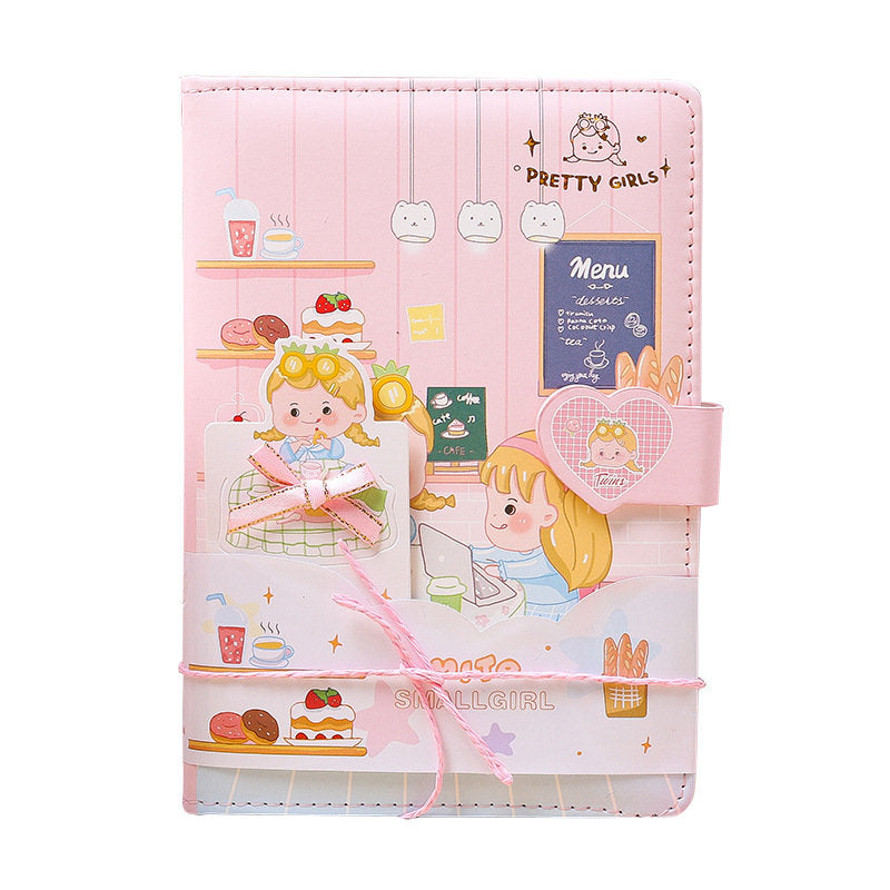 Cute Girl Journal With Bookmark - Bullet Journal with lines