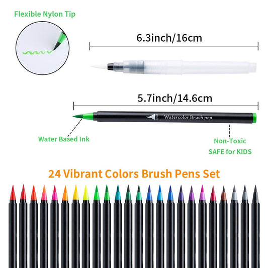Watercolor Brush Marker 12 Color