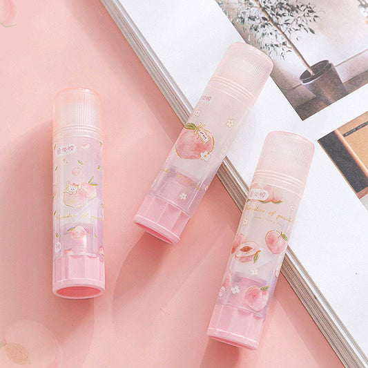 Peach Paper Glue Stick, Scented Glue Stick, Cute Glue Stick, Peach Scent Glue Stick, School, Office, Craft Supplies, 1 pc