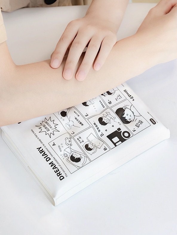 Soft Pillow Journal with Soft Puffy Cover - Reduced Pressure Soft Leather Cover Planner- 160 Pages A5 Notebooks - De-Stress Bullet Journal