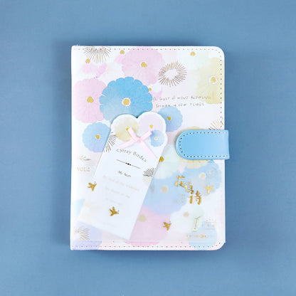 Flower And Bird Poetry - 36K PU Magnetic Buckle Book