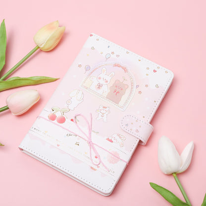 Lovely Cherry - 32K PU Magnetic Buckle Book