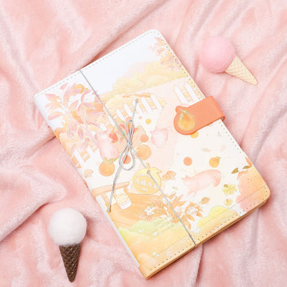 Big Orange - 32K PU Magnetic Buckle Book