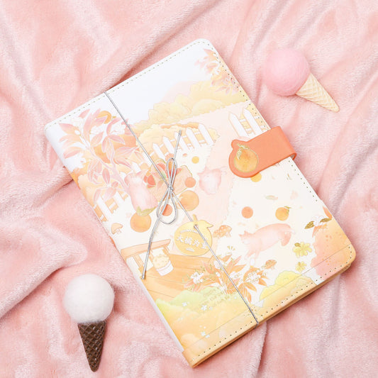 Big Orange - 32K PU Magnetic Buckle Book