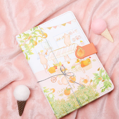 Big Orange - 32K PU Magnetic Buckle Book