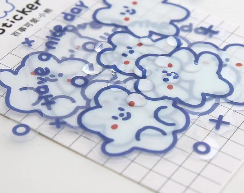 Cartoon Smiling Face Expression Sticker Bag
