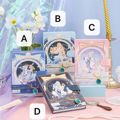 Mermaid Melody - 32K Magnetic Buckle Notebook - Cute Student Notebook
