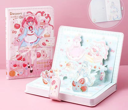 Dessert Girl - A5 Magnetic Buckle Book