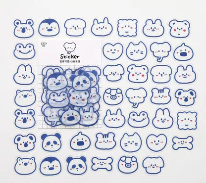 Cartoon Smiling Face Expression Sticker Bag