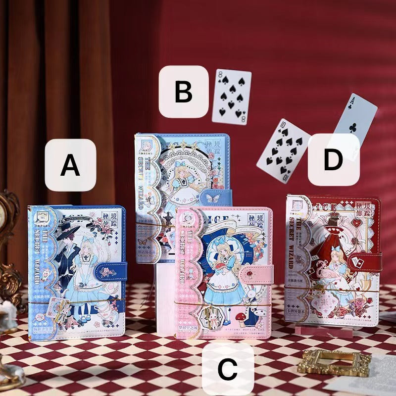 Alice's Travels - B6 PU Magnetic Buckle Book