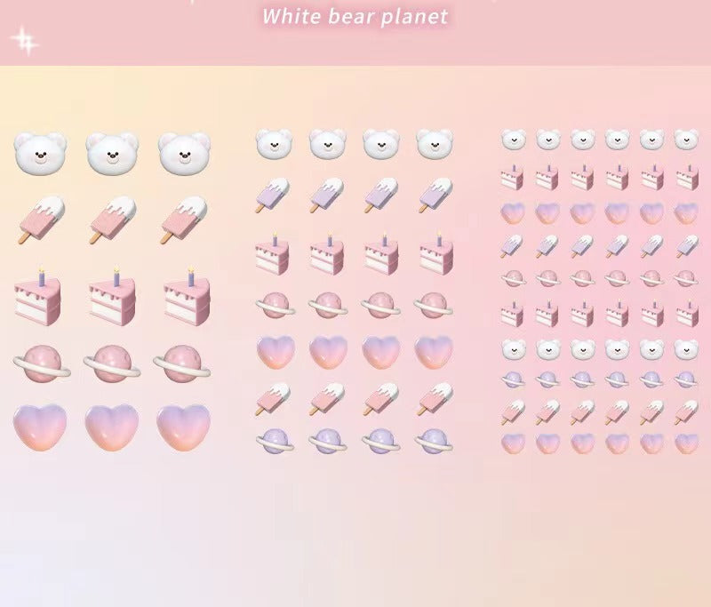 Girl's heart adhesive sticker