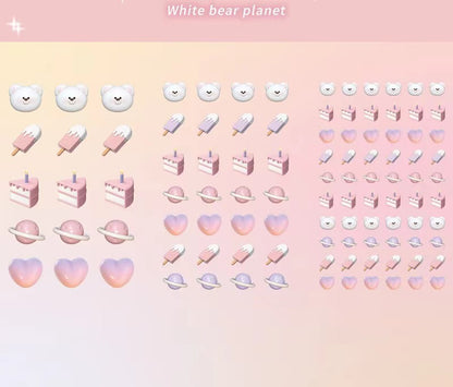 Girl's heart adhesive sticker