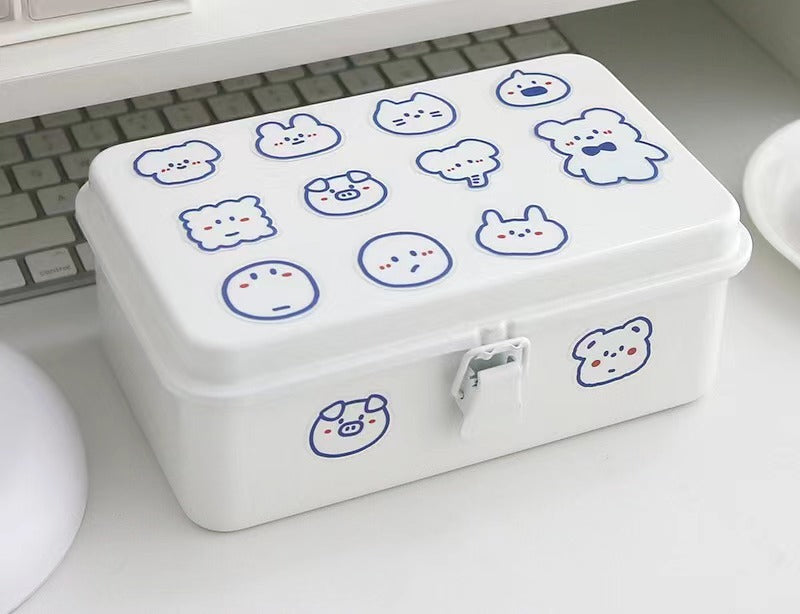 Cartoon Smiling Face Expression Sticker Bag