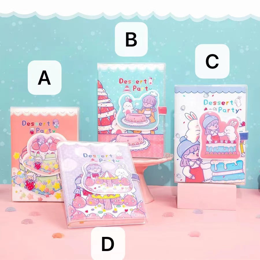 Dessert Leader - 36K 128 Sheets Rubber Cover Book - Cute Student Notebook