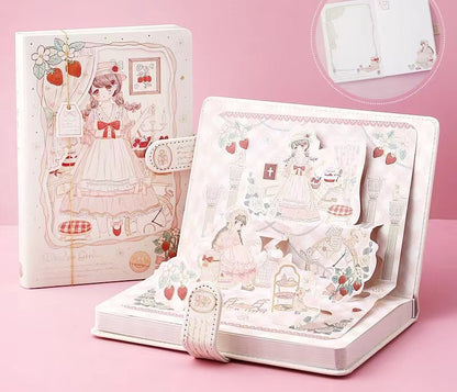 Window Girl - A5 Magnetic Buckle Book