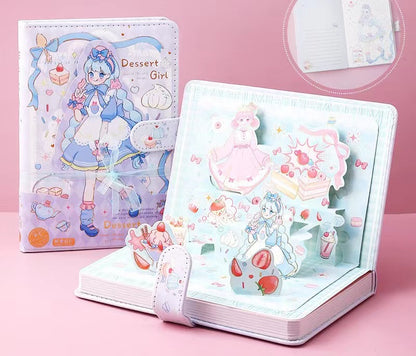 Dessert Girl - A5 Magnetic Buckle Book