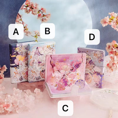 The Peach Trees Are In Full Blossom - B6 Magnetic Buckle Book