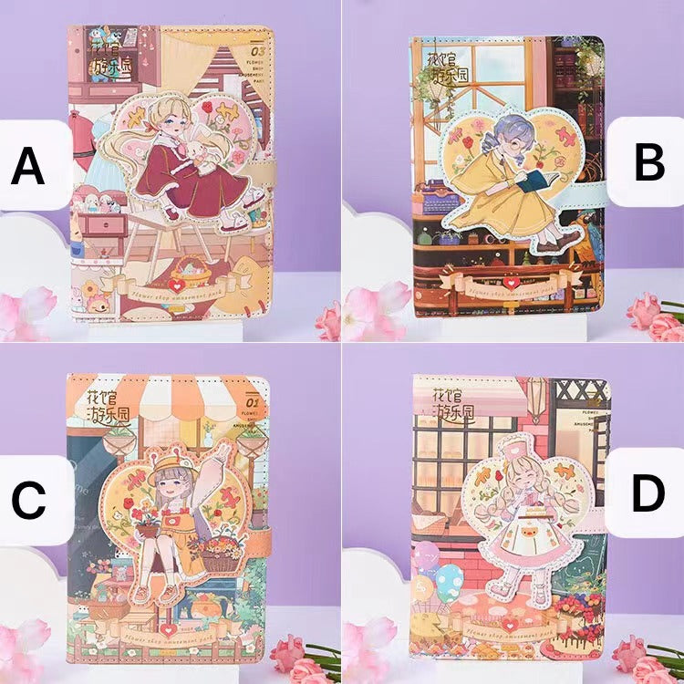 Flower House Amusement Park - 32K Magnetic Buckle Book