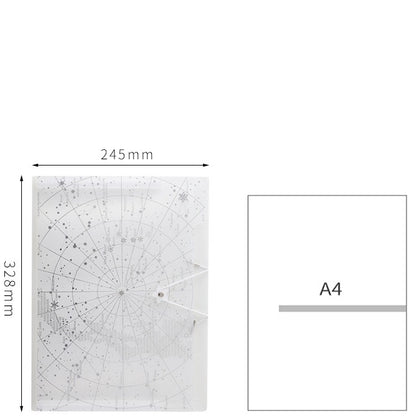 Gold and Silver Stars File Folder - 12 Pocket Folder