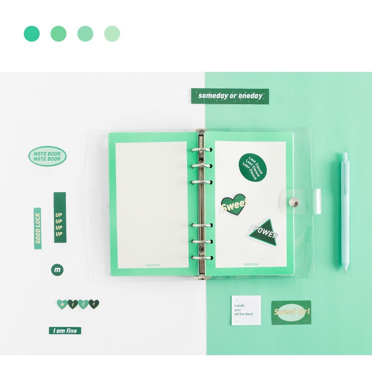 A6 Loose Leaf Diary with Stickers