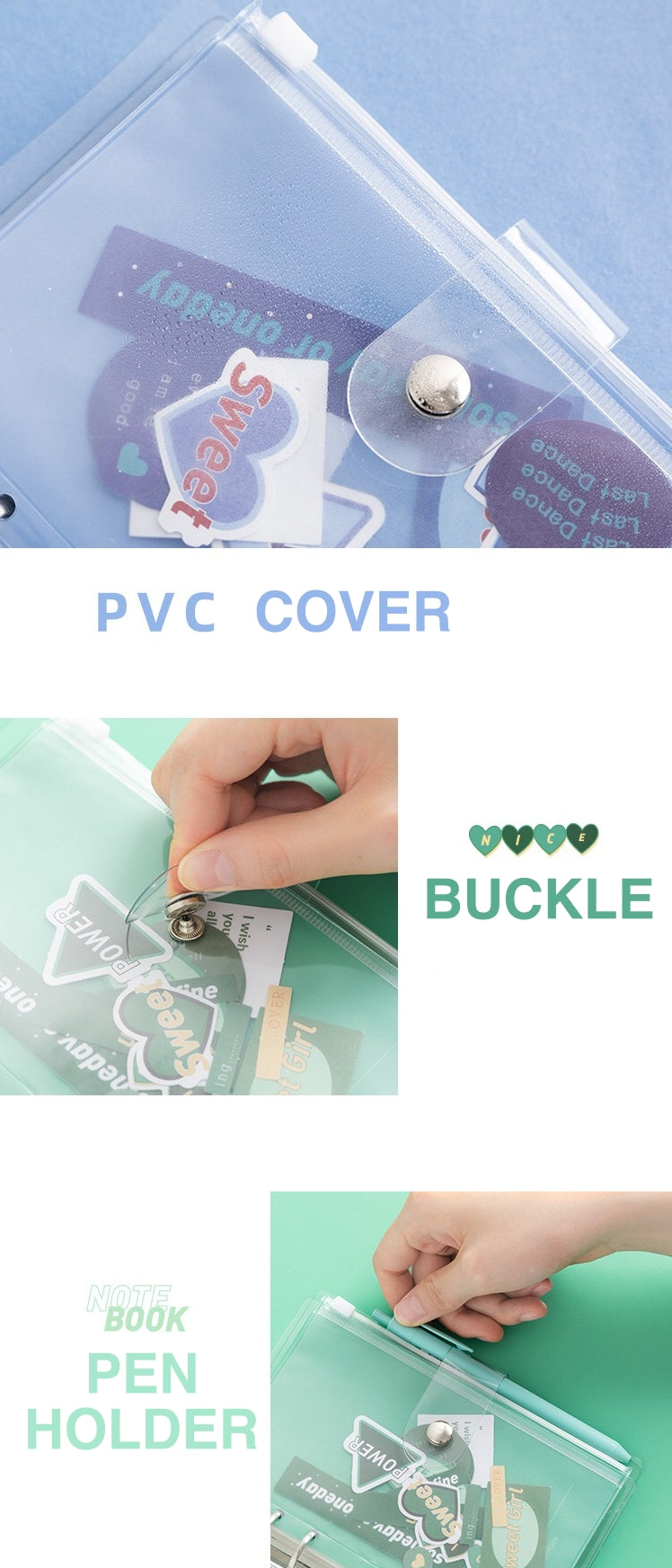 A6 Loose Leaf Diary with Stickers