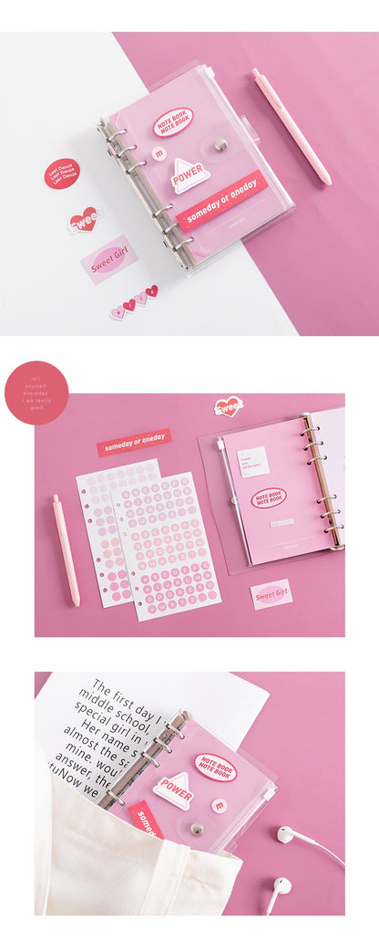 A6 Loose Leaf Diary with Stickers