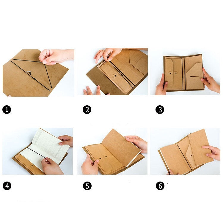 Kraft Bound Notebook - 2 Recycle Paper Notebooks in Box