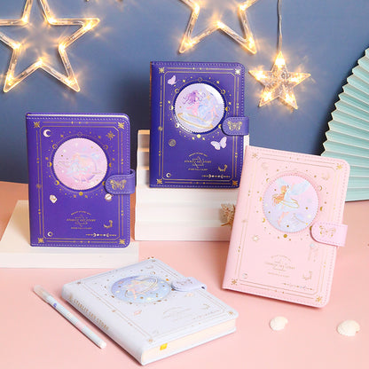A5 Gold Fairy Planner - Gold Foil Soft Leather Cover