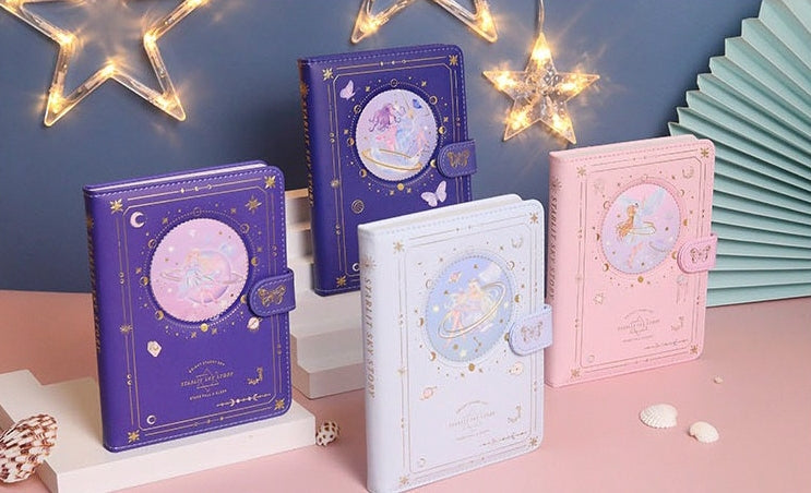 A5 Gold Fairy Planner - Gold Foil Soft Leather Cover