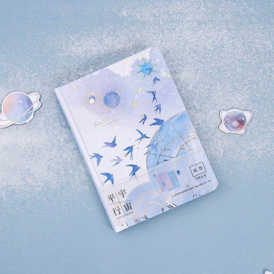 A5 Parallel Universe Journal -  Hard Cover with Gold Foil