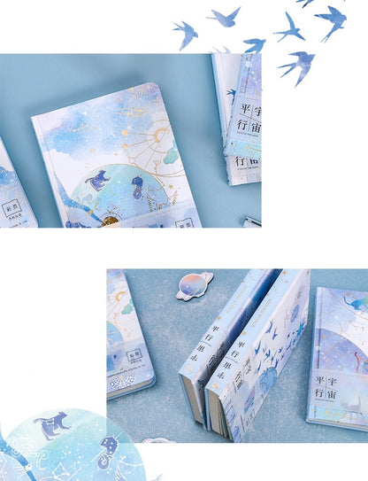 A5 Parallel Universe Journal -  Hard Cover with Gold Foil
