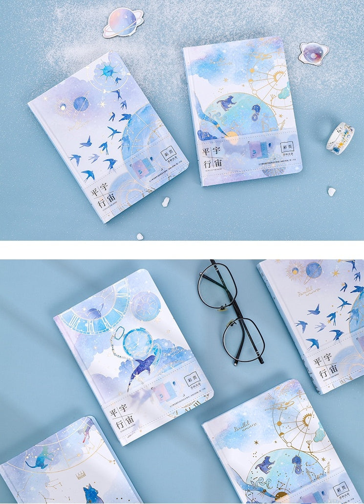 A5 Parallel Universe Journal -  Hard Cover with Gold Foil