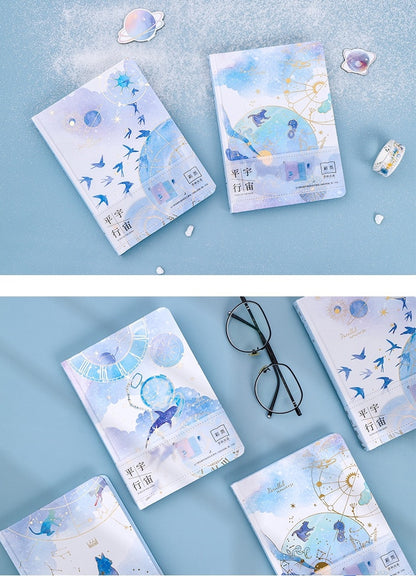 A5 Parallel Universe Journal -  Hard Cover with Gold Foil
