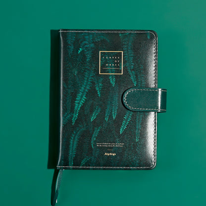 Tropical Leaf Planner - Soft Leather Cover