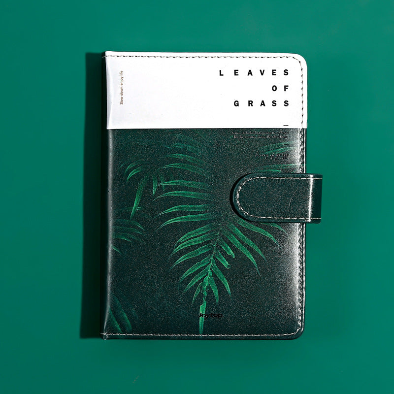 Tropical Leaf Planner - Soft Leather Cover