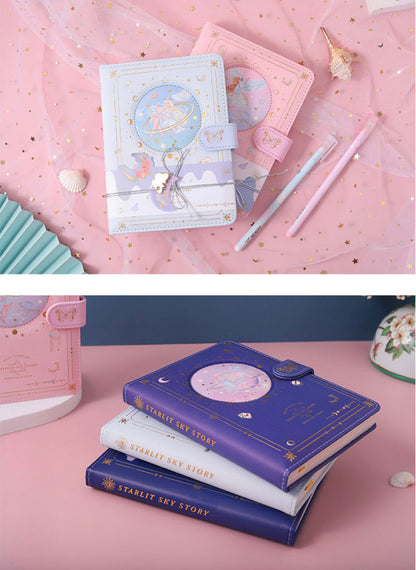 A5 Gold Fairy Planner - Gold Foil Soft Leather Cover