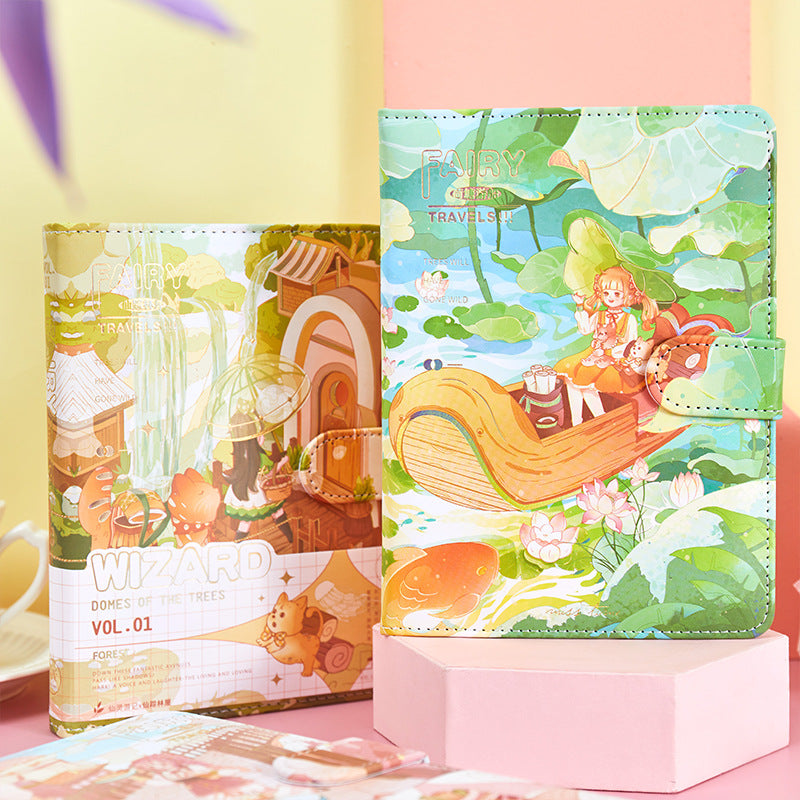 Fairy Travel Notes - 36K PU Magnetic Buckle Book