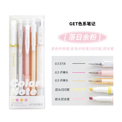 5 Sets Of Get Series Color Pen Set