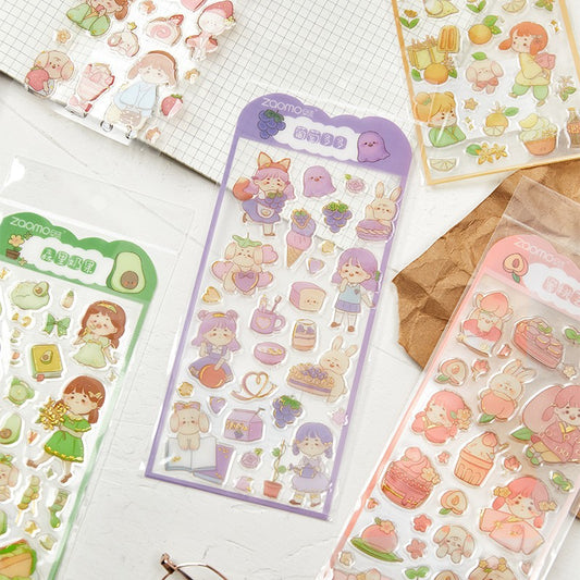 Lovely Girl - Crystal Adhesive Sticker