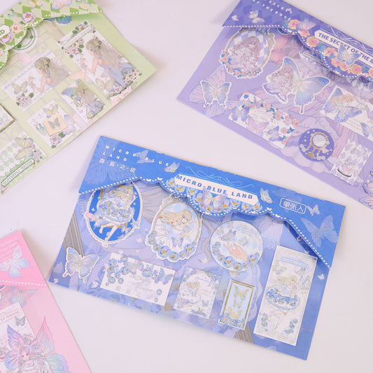 Blue Land - Bronzing Sticker Bag
