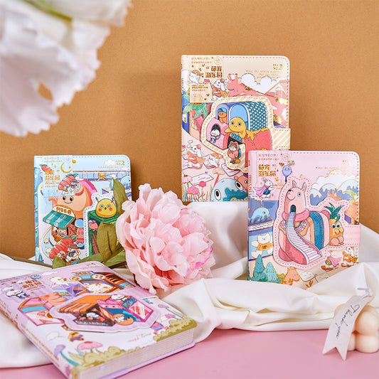 Pet Paradise - 36K 224 Page Magnetic Buckle Notebook - Cute Student Notebook