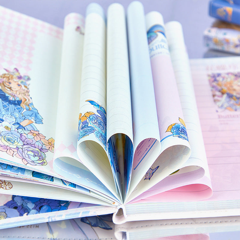 Flowers And Butterflies - 32K Magnetic Buckle Book
